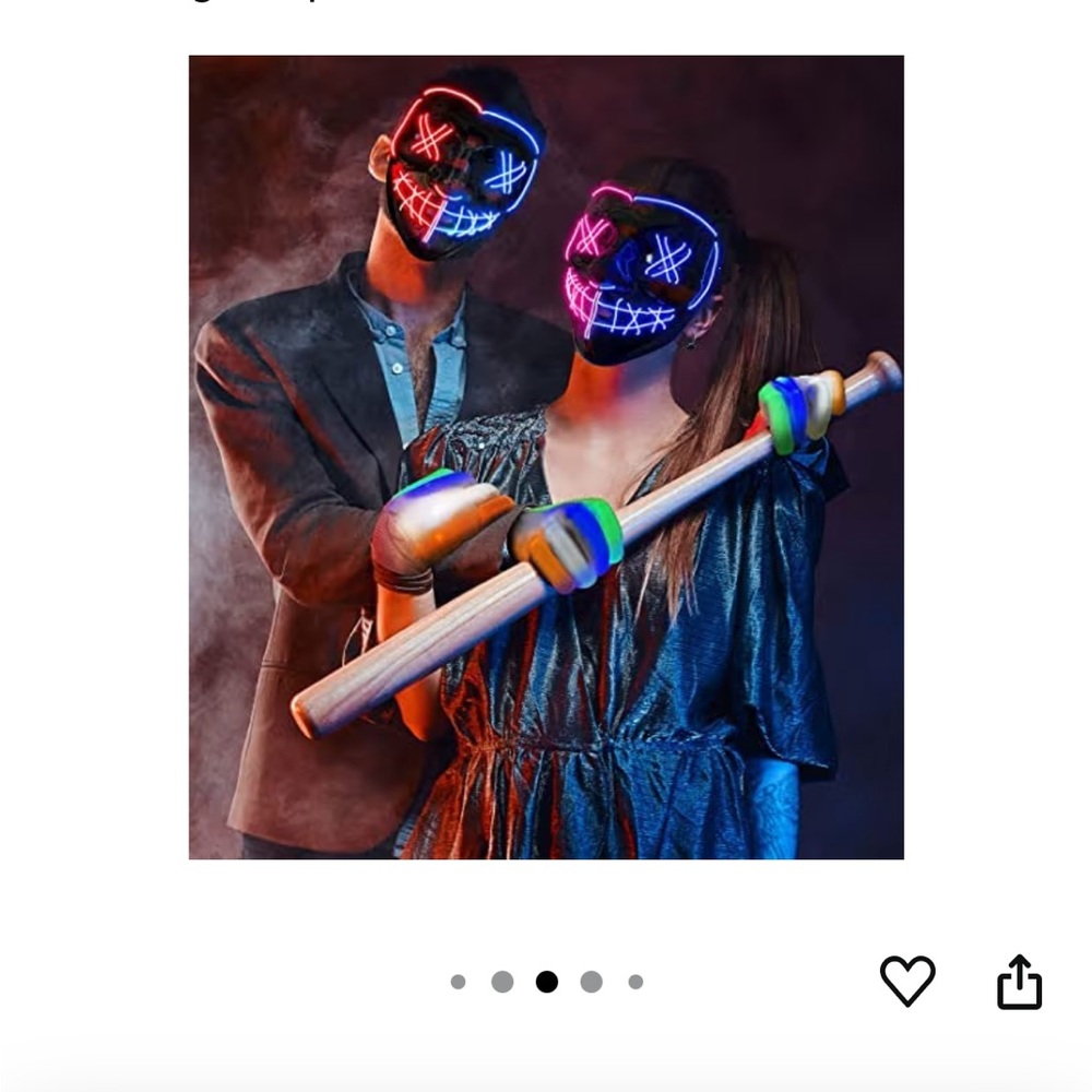 LED Light Up Halloween Masks